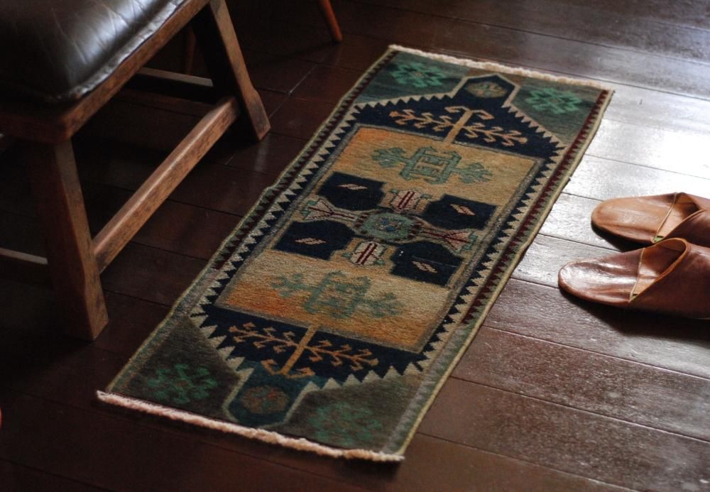 ヴィンテージ トルコ エーゲ海産 オールドキリム ラグ