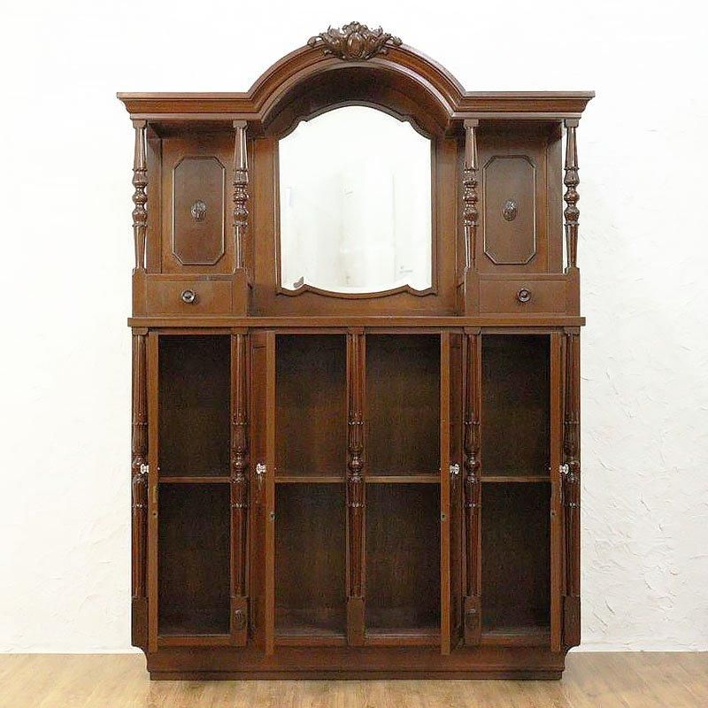 アンティーク家具　鏡つきキャビネット アンティーク家具 鏡つきキャビネット Amazon.co.jp: アンティーク調