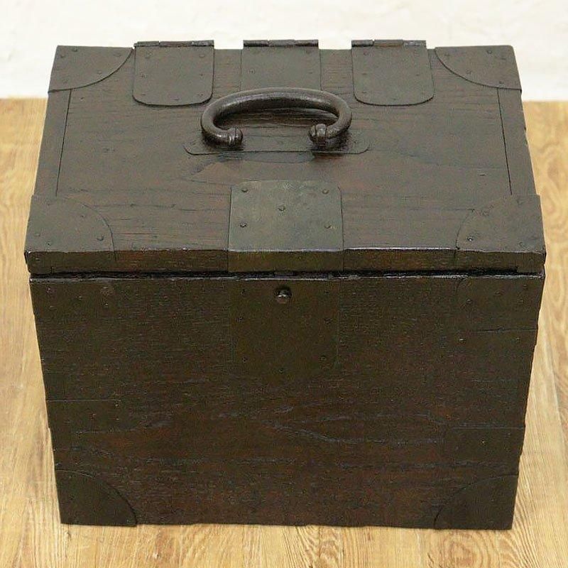 硯箱 掛け硯 小引出し 小物入れ 時代金具 日本製 明治時代 日本