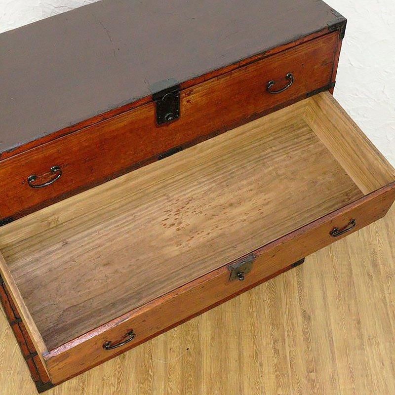 内桐朱和箪笥 大正アンティーク和モダン