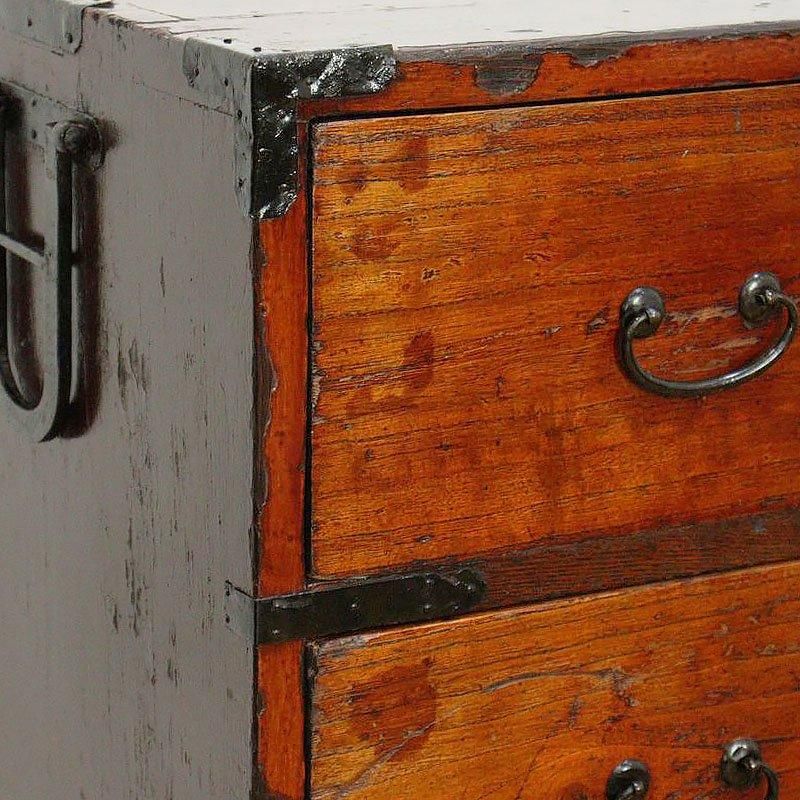 内桐朱和箪笥 大正アンティーク和モダン