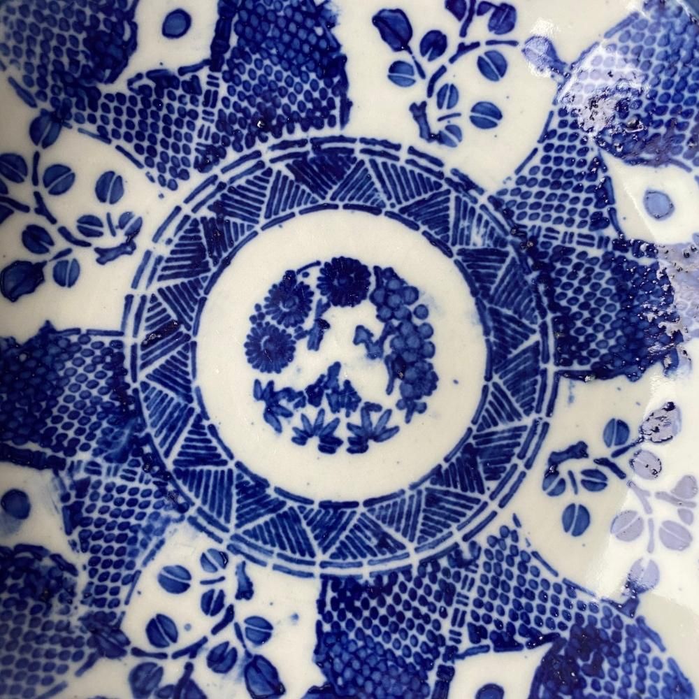 人気 （C） 国旗と菊のほっこり印判なます皿 - LEAVES ANTIQUE 工芸品