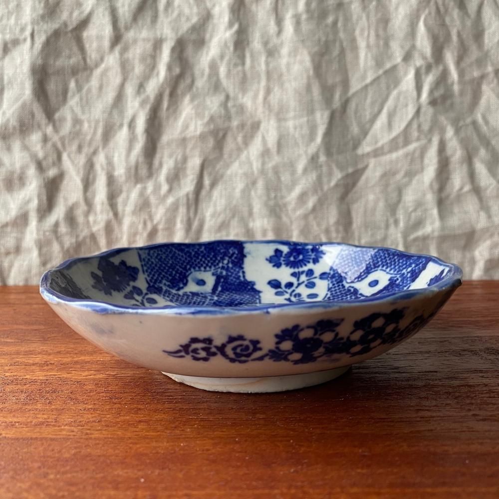 明治時代頃の国旗と菊なます皿