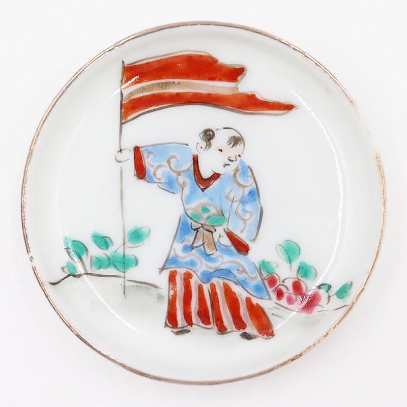 手描き 色絵 豆皿 天塩皿 醤油皿 ミニ アンティーク 和食器 昭和 手描き 色絵 豆皿 天塩皿 醤油皿 ミニ アンティーク 和食器 昭和