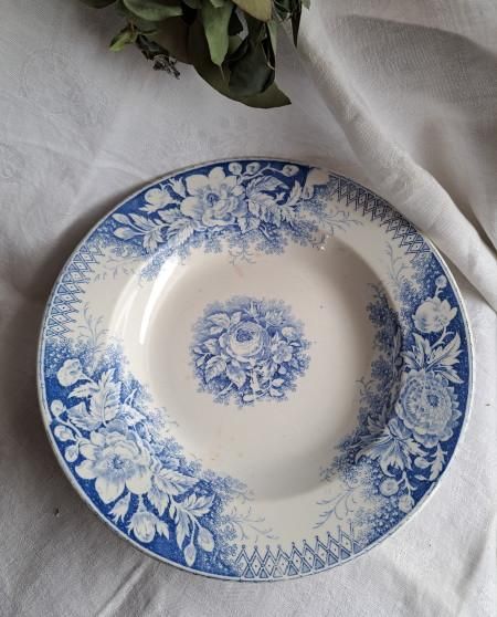 U&C サルグミンヌ ジャルディニエール 深皿 - ANTIQUE LEAVES U&C サルグミンヌ ジャルディニエール 深皿 - ANTIQUE LEAVES