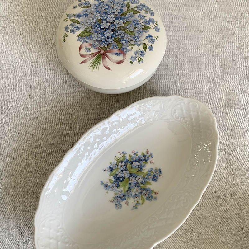 シューマンババリア　わすれな草　ピアスプレート　盛り皿 シューマンババリア わすれな草 ピアスプレート 盛り皿 シューマン