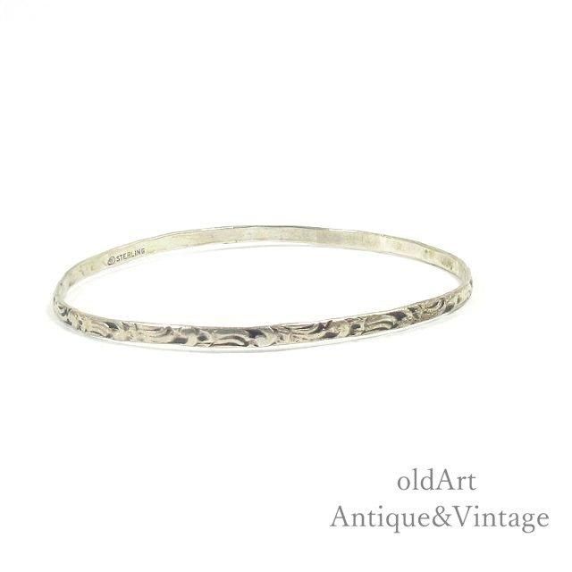 ヴィンテージ VINTAGE シルバー アメリカンスター バングル ブレスレット ヴィンテージ 1960年代 USA製 スターリングシルバ