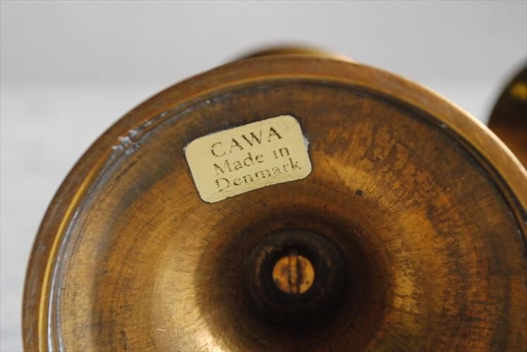 デンマーク製 CAWA 真鍮 キャンドルホルダー 2灯セット ブラス デンマーク製 CAWA 真鍮 キャンドルホルダー 2灯セット ブラス
