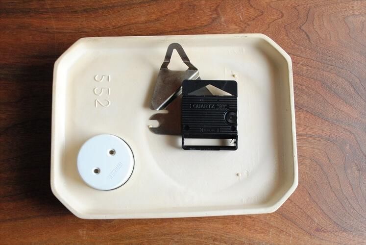 ⚫︎メンテナンス品⚫︎ドイツ ヴィンテージ 陶器 クロック タイマー付 掛け時計 ドイツ製アンティーク陶器壁掛け時計 希少なデザイン