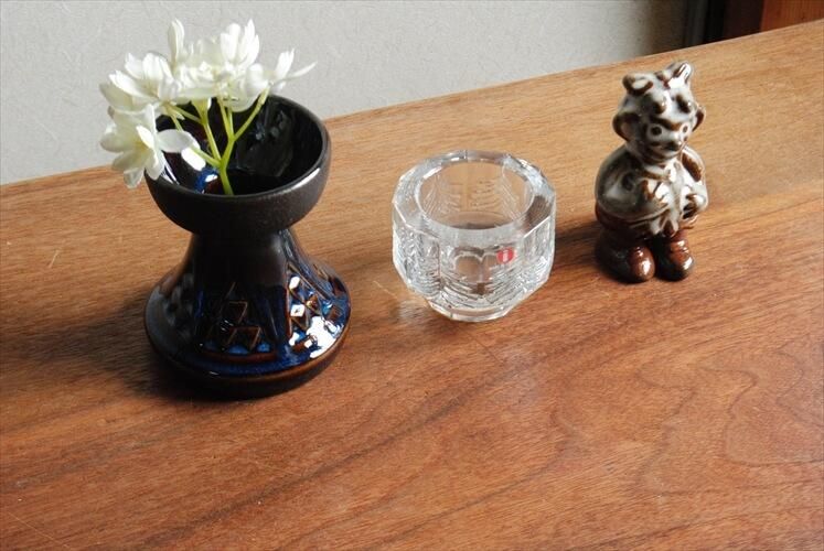 iittala イッタラ アンティーク キャンドルホルダー 花瓶 ガラス
