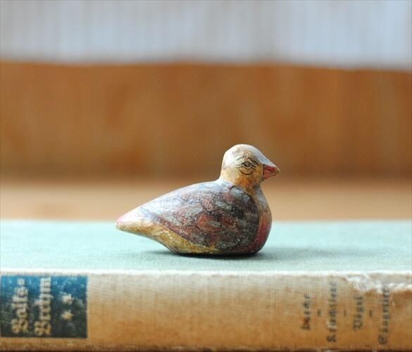 人気ブランドを ドイツから 木製 小さな鳥のオブジェ ハンドメイド インテリア 置物