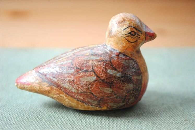 ドイツ ヴィンテージ 木製 小鳥のオブジェ インテリア