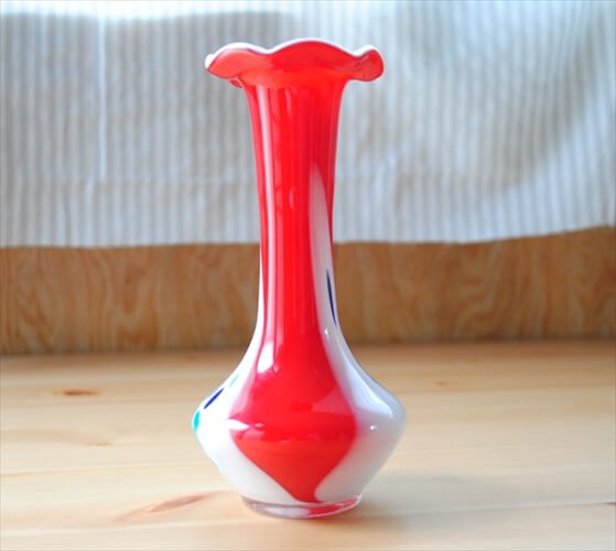 ドイツ アンティーク ビンテージ クリア 小瓶 花瓶 フラワーベース