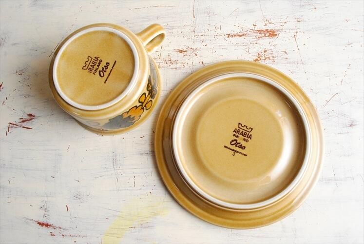 アラビア オッソ ティーカップ＆ソーサー 北欧ヴィンテージ