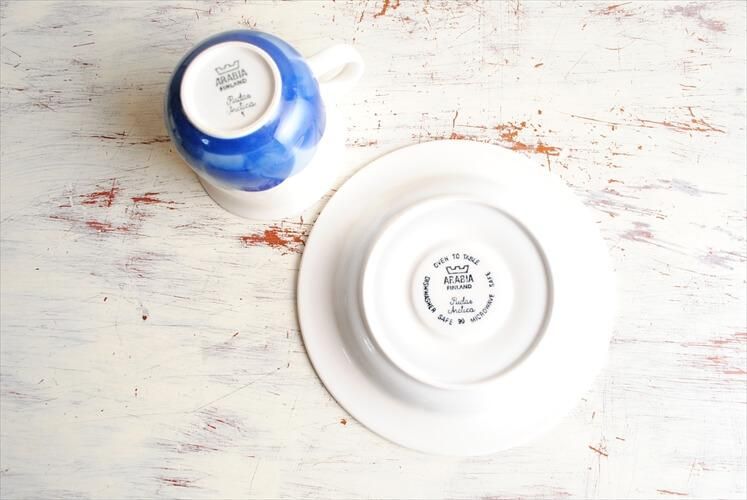 アラビア　未使用品　プダス　アークティカ　スープ皿　深皿　6枚　ARABIA アラビア 未使用品 プダス アークティカ スープ皿 深皿 6枚