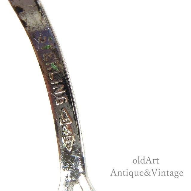 ヴィンテージUSA製繊細なオーバル縞瑪瑙リング