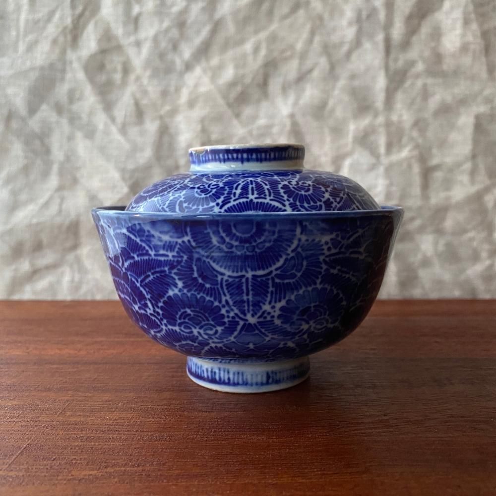 青い絵柄の茶碗9個セット 青い絵柄の茶碗9個セット 茶碗(小)(青)｜和食器通販｜