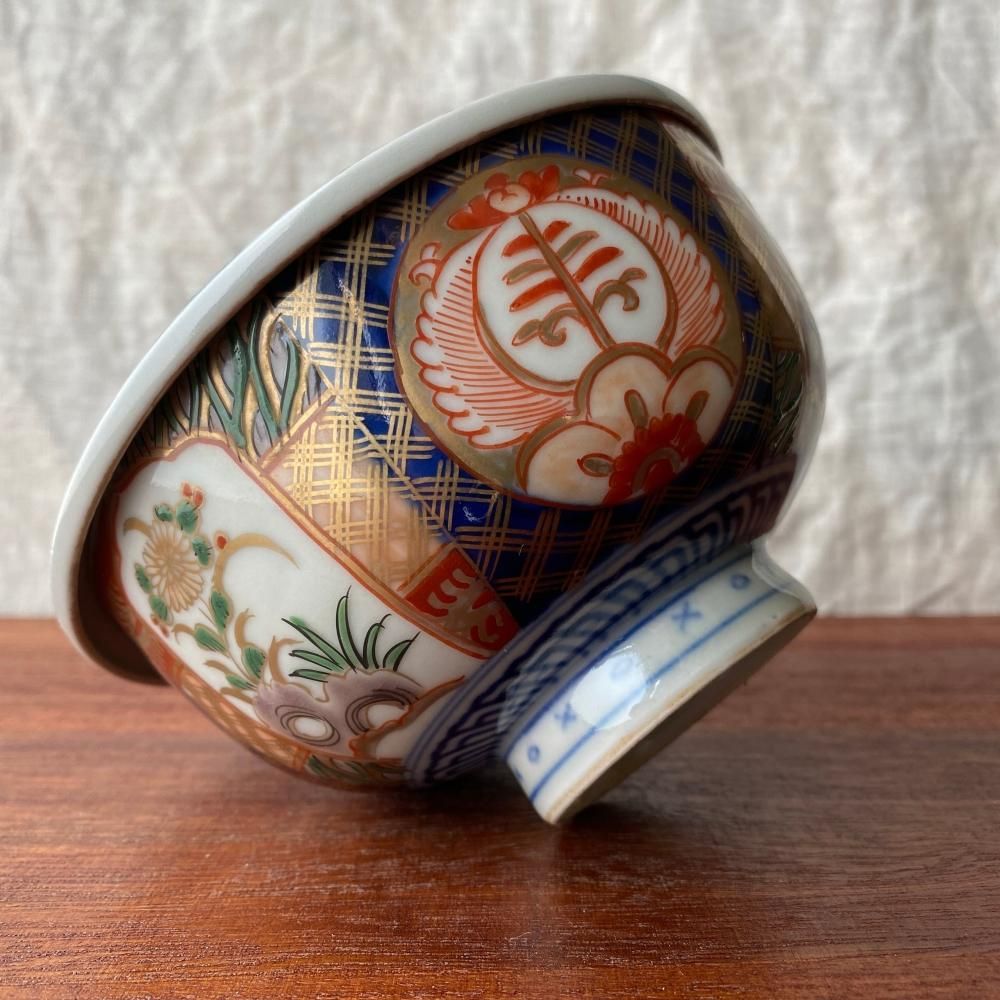 明治時代頃のクラシックなます皿 金彩朝顔