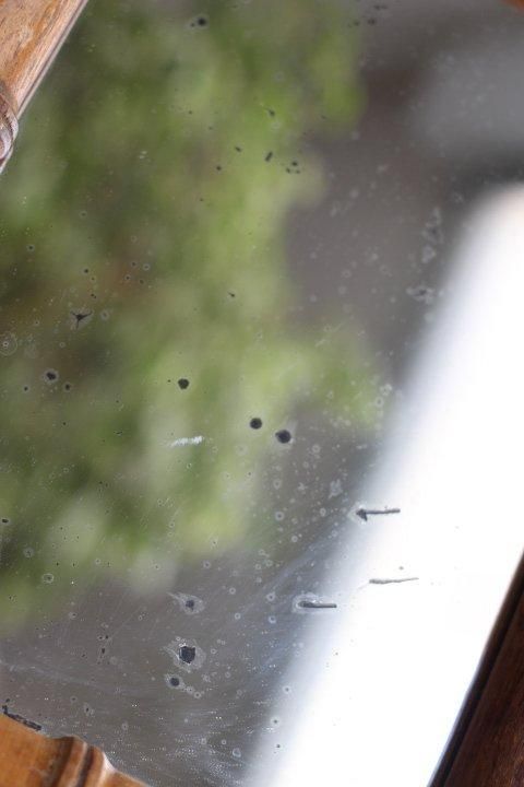 フランス　蚤の市　バンブー　鏡　壁掛け　ブロカント フランス 蚤の市 バンブー 鏡 壁掛け ブロカント