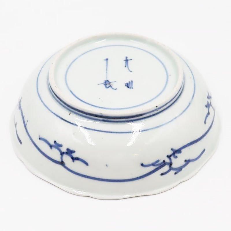 ヴィンテージ 手描き染付なます皿 明治時代の 和食器