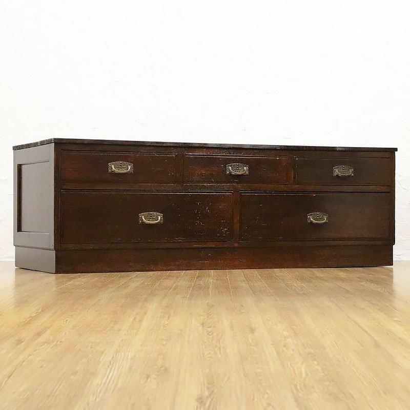 アンティーク チェスト 箪笥 ローボード テレビ台 無垢材 昭和レトロ z559 テレビ台 ローボード 和風 昭和 レトロ 古風 桐 タンス たんす