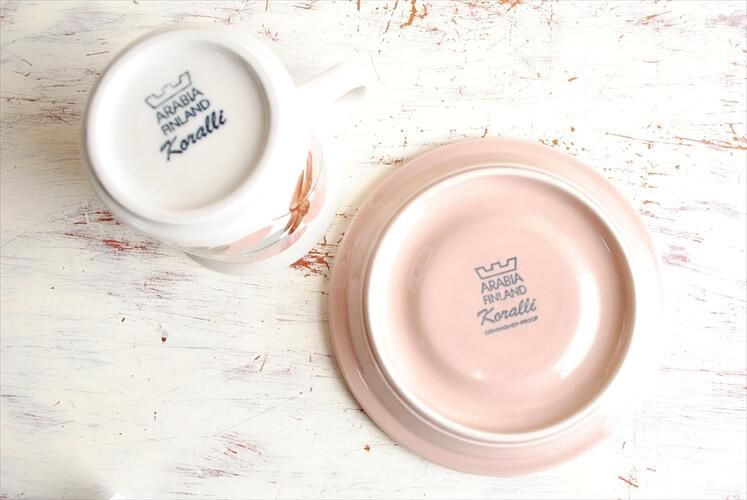 ARABIA Koralli マグカップ&ソーサー モーニングカップ アラビア ARABIA Koralli マグカップ&ソーサー モーニングカップ アラビア