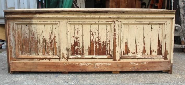 英国アンティークショップカウンター｜オリジナルペイント×古材仕上げ