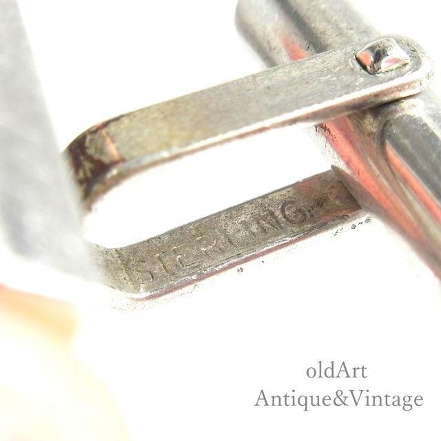 H*Y様 1908年製 アンティーク 純銀製 カフリンクス スターリングシルバー ヴィンテージスターリングシルバーカフス RGMモノグラム USA製