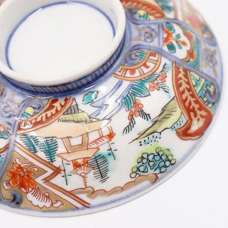 手描き 伊万里 錦手 蓋椀 蒸し物椀 蓋もの 和食器 アンティーク 手描き 伊万里 錦手 蓋椀 蒸し物椀 蓋もの 和食器 アンティーク