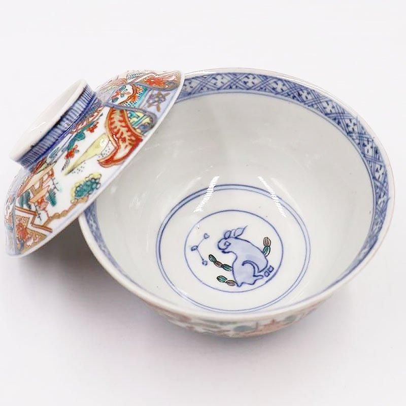手描き 伊万里 錦手 蓋椀 蒸し物椀 蓋もの 和食器 アンティーク 手描き 伊万里 錦手 蓋椀 蒸し物椀 蓋もの 和食器 アンティーク