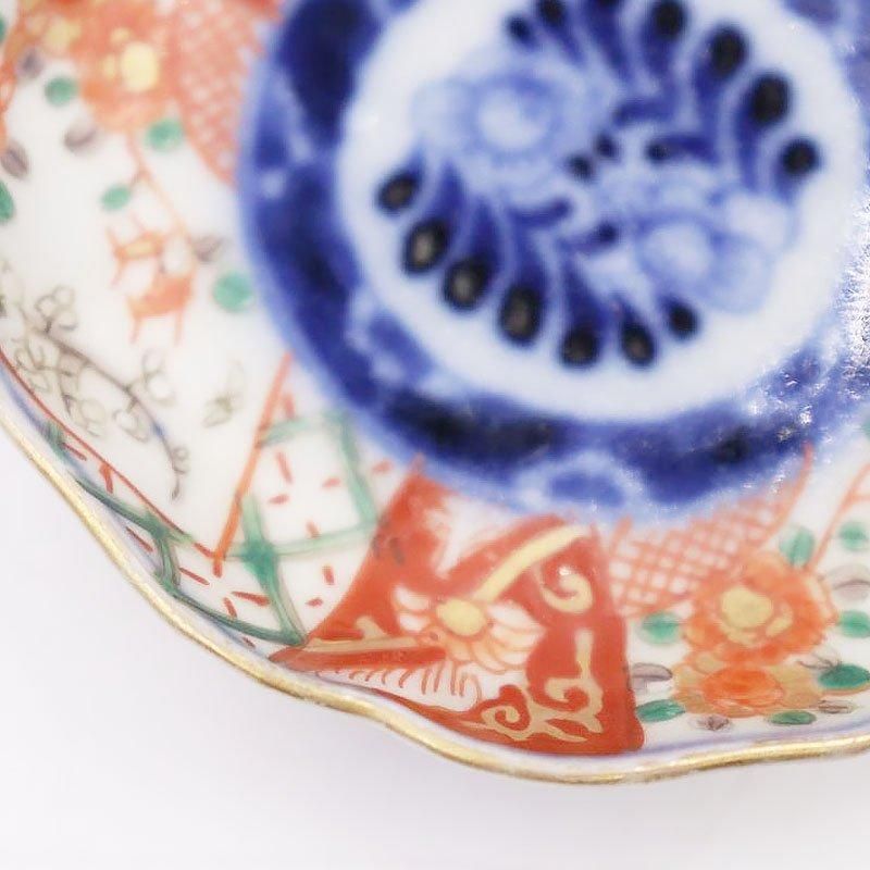 有田焼 - 明治時代 古伊万里 染付 さくら 桜 サクラの図 13.1cm