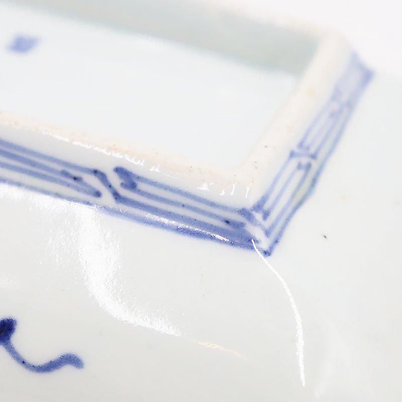【和食器】古伊万里　牡丹唐草白抜き　膾皿、小鉢　① 和食器】古伊万里牡丹唐草白抜き小向付、小鉢④