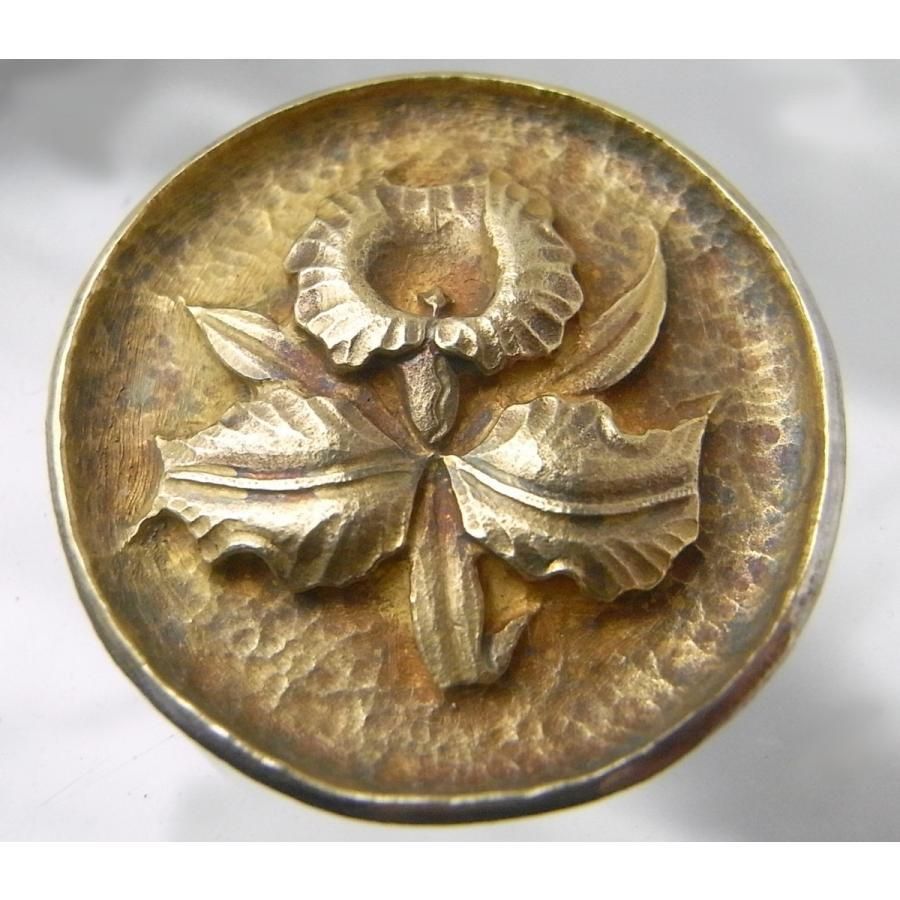 帯留 金工 彫金 兜 紅葉 レア もっての外 帯留 金工 彫金 兜 紅葉 レア もっての外