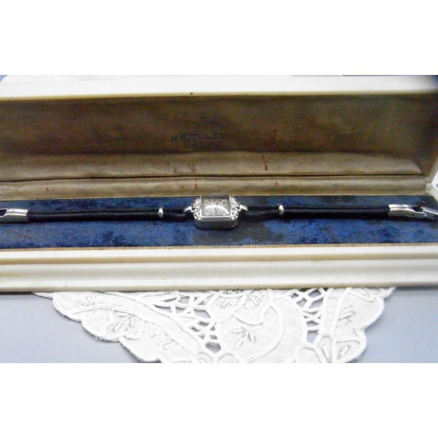 Motto 21石レデイース手巻き腕時計 K14WGケース 稼働品 ハミルトン