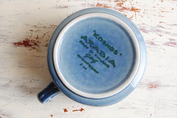 アラビア コスモス ブルーティーカップ 北欧ヴィンテージ