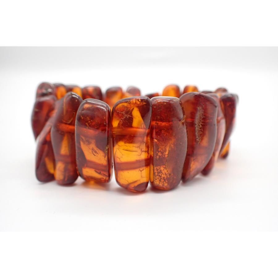【人気商品】 天然琥珀ナチュラルシェイプ バングル - ANTIQUE LEAVES アクセサリー