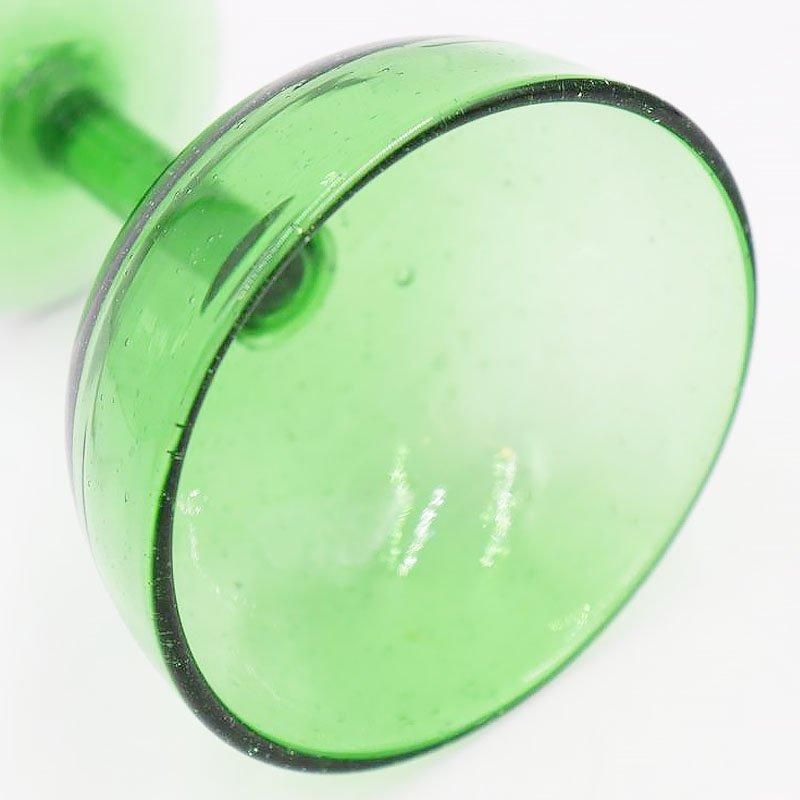 レトロガラス デザート グラス アイスクリーム 氷 グリーン 緑