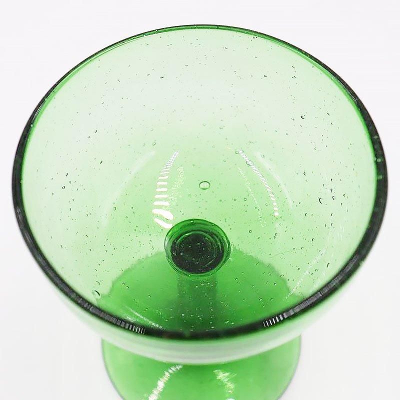 開催中セール一覧 レトロガラス 緑 グリーン 氷 アイスクリーム グラス デザート 工芸品