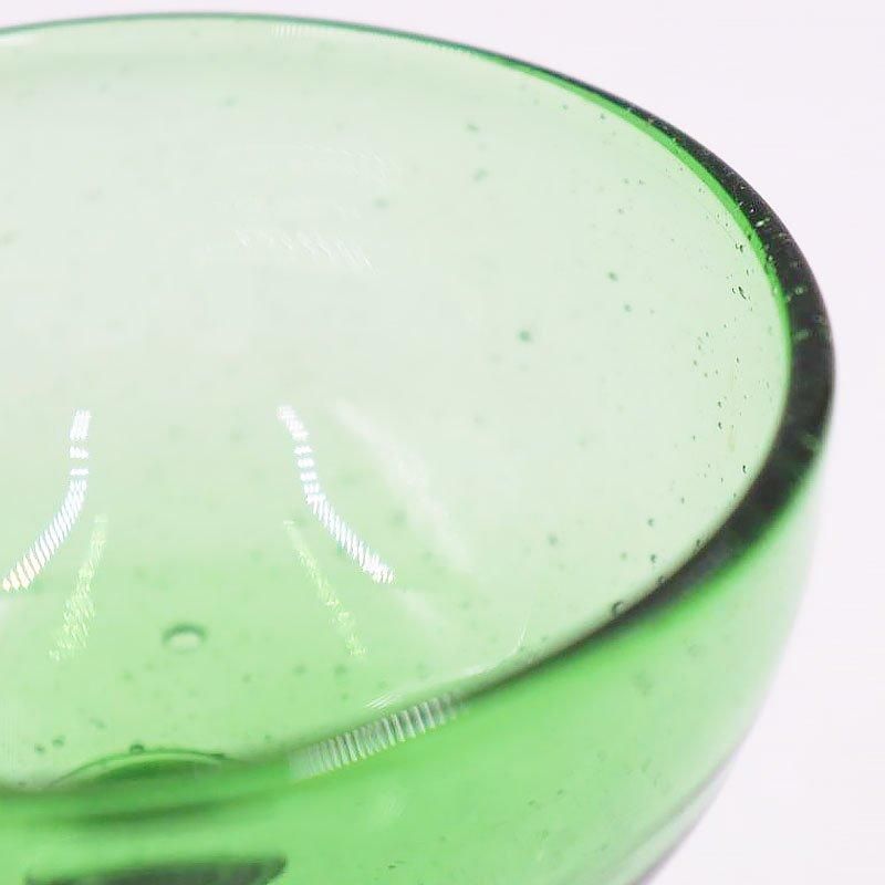 レトロガラス デザート グラス アイスクリーム 氷 グリーン 緑