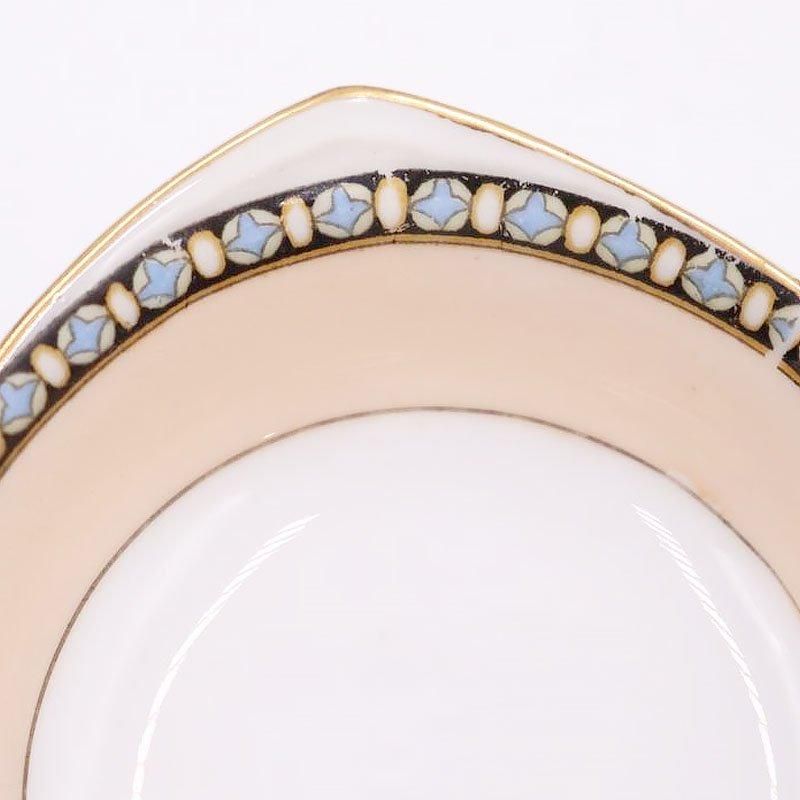 大正ロマン漂うアンティーク豆皿 ピンクローズ