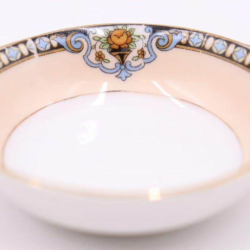 大正ロマン漂うアンティーク豆皿 ピンクローズ