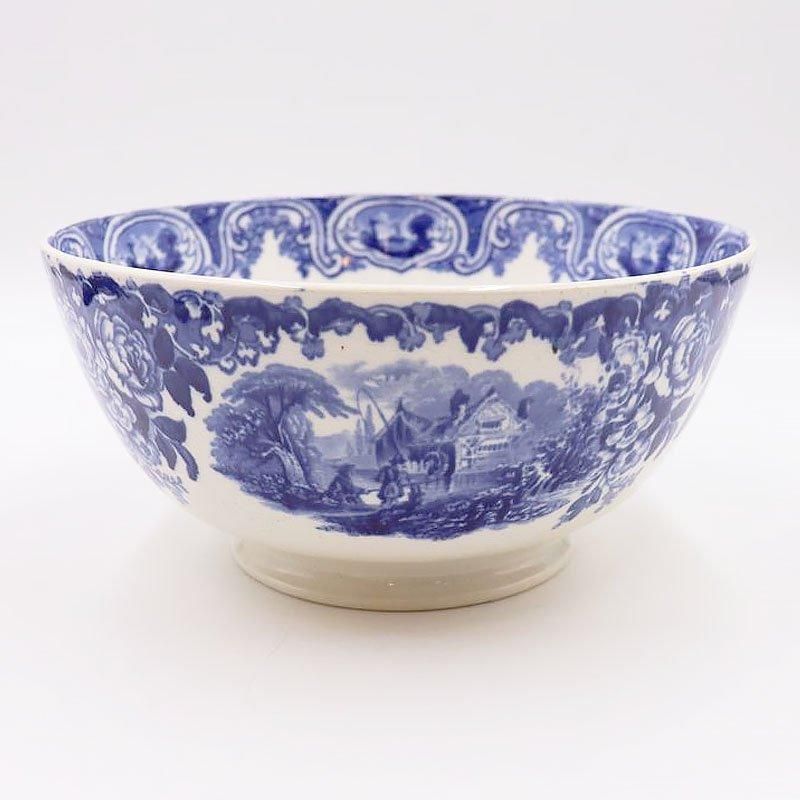 訳あり商品 アンティーク西洋陶器『ハーブ鉢＋摺り棒(径14×高さ6,5㎝)』 1800年 - 1900年