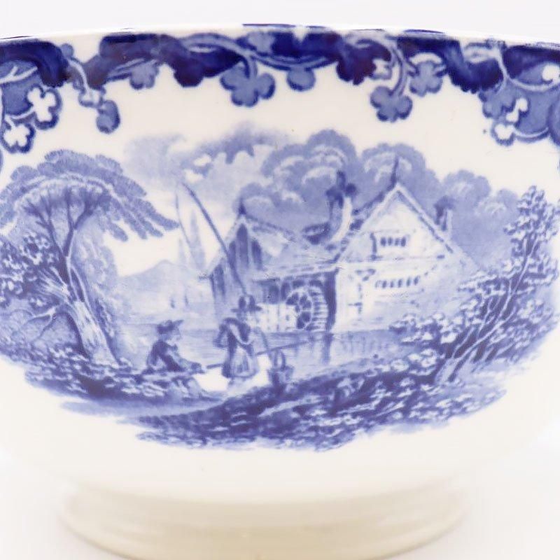 アンティーク風景画入り大鉢 1900年オランダ製