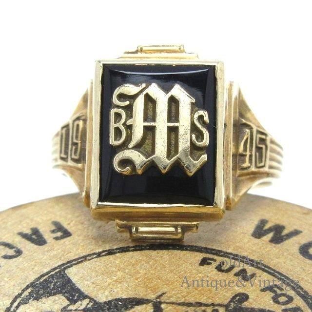 USA製1945年DORRETY社ヴィンテージイニシャルモノグラムBMS USA製1945年DORRETY社ヴィンテージイニシャルモノグラムBMS