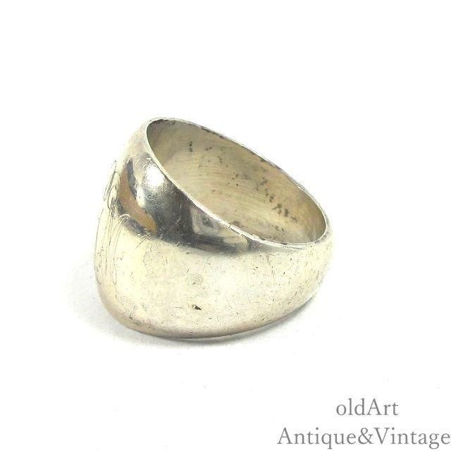 モノグラム スターリングシルバー リング アンティーク ヴィンテージ