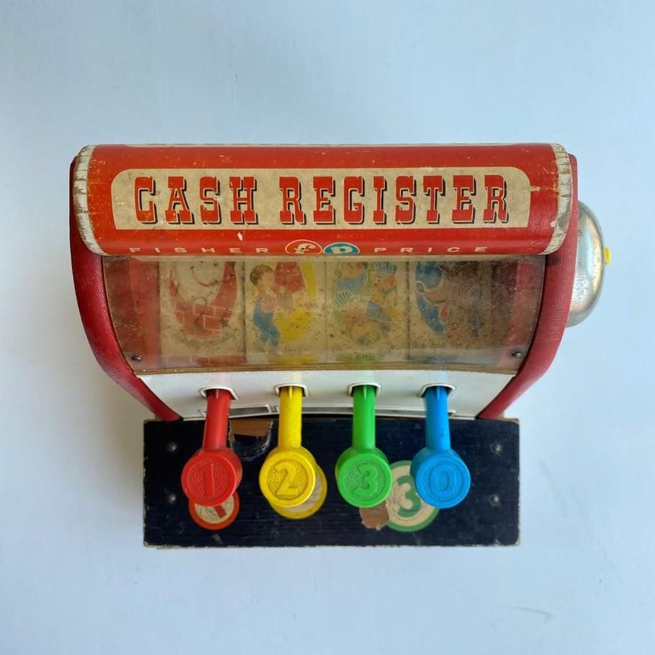 木製おもちゃのレジスター FISHER PRICE TOYS - ANTIQUE LEAVES