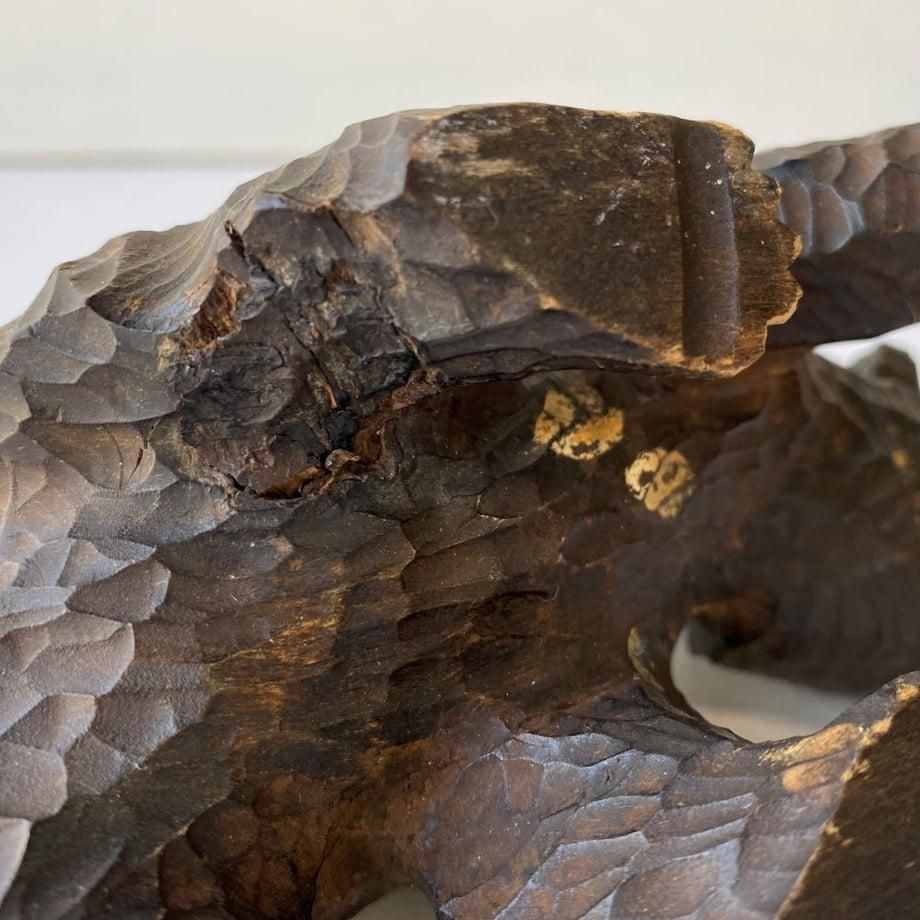 ネイティブアメリカン 手彫り 熊 木彫り アート