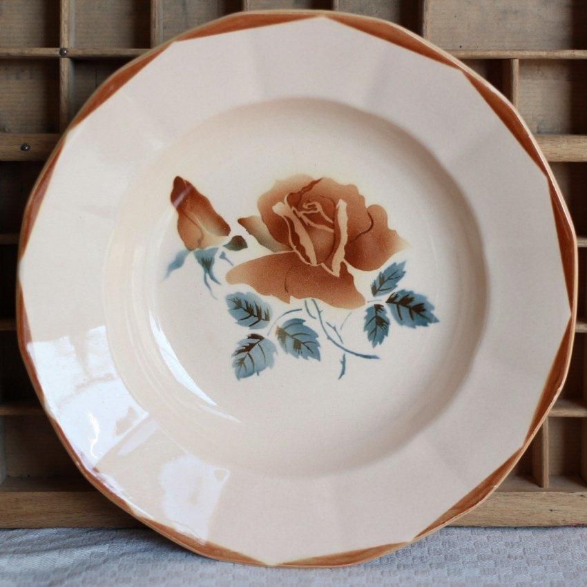 フランスアンティーク Digoin&Sarreguemines スープボウル フランスアンティーク Digoin&Sarreguemines スープボウル