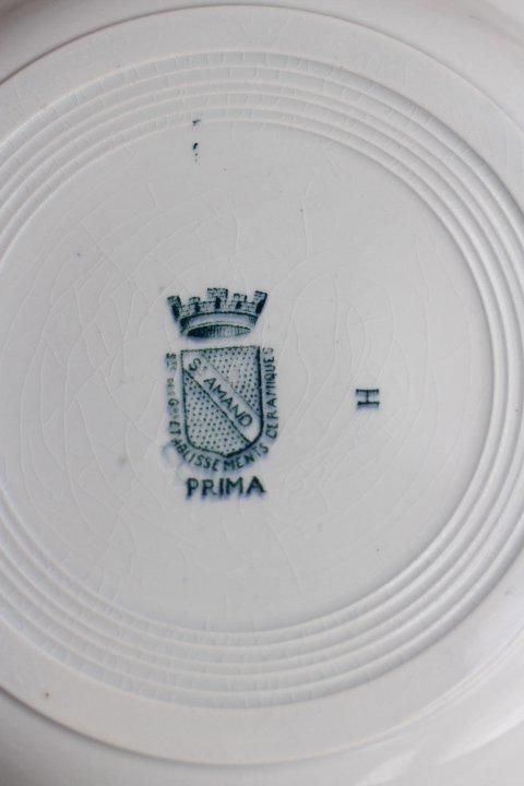 フランス アンティーク スープ皿 St AMAND PRIMA - ANTIQUE LEAVES フランス アンティーク スープ皿 St AMAND PRIMA - ANTIQUE LEAVES