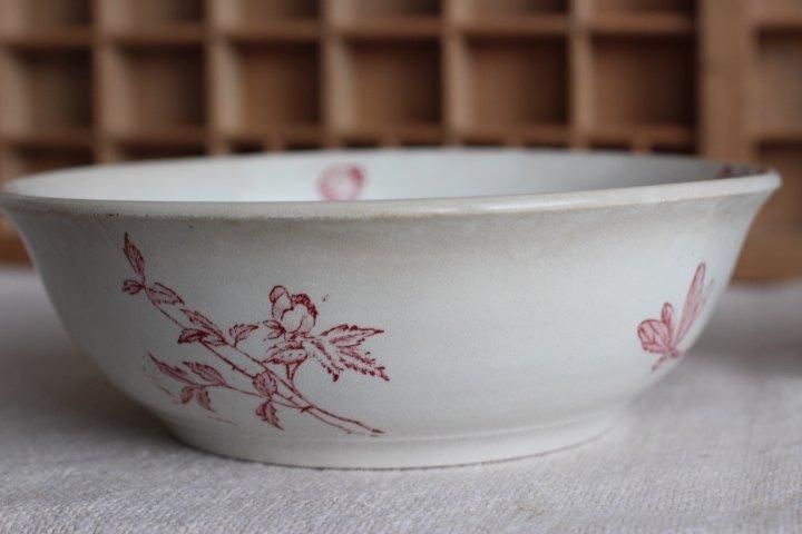 フランス アンティーク ボウル 鳥モチーフ - ANTIQUE LEAVES フランス アンティーク ボウル 鳥モチーフ - ANTIQUE LEAVES